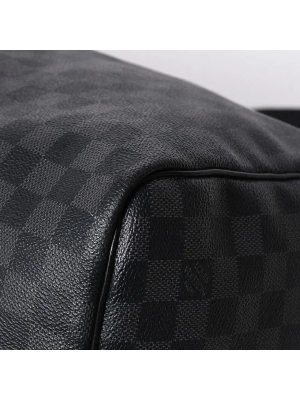 Louis Vuitton Keepall Bandouliere 55 Boston Bag Damier Graphite Black
